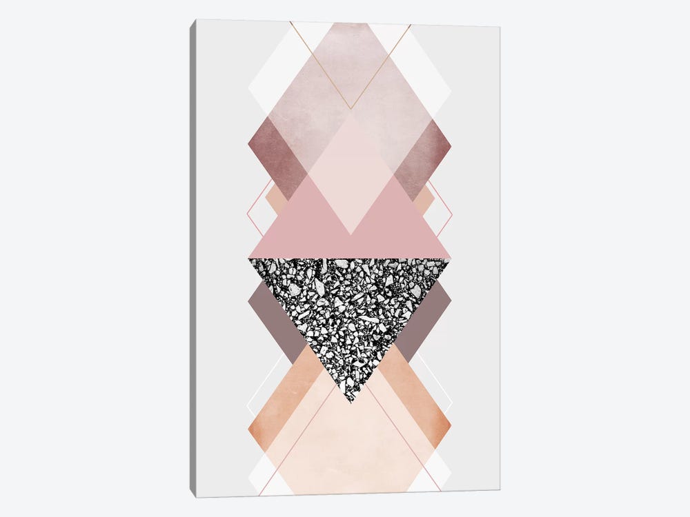 Geometric Textures IX by Mareike Böhmer 1-piece Canvas Wall Art
