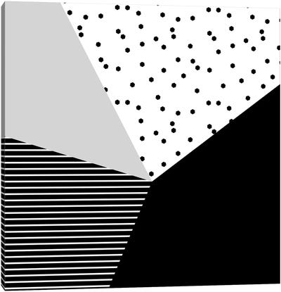 Geometry Blocks X Canvas Art Print - Modern Geometrics