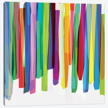 Colorful Stripes II Canvas Print #BOH12} by Mareike Böhmer Canvas Artwork