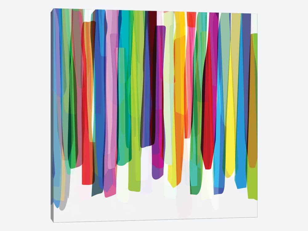 Colorful Stripes II by Mareike Böhmer 1-piece Art Print