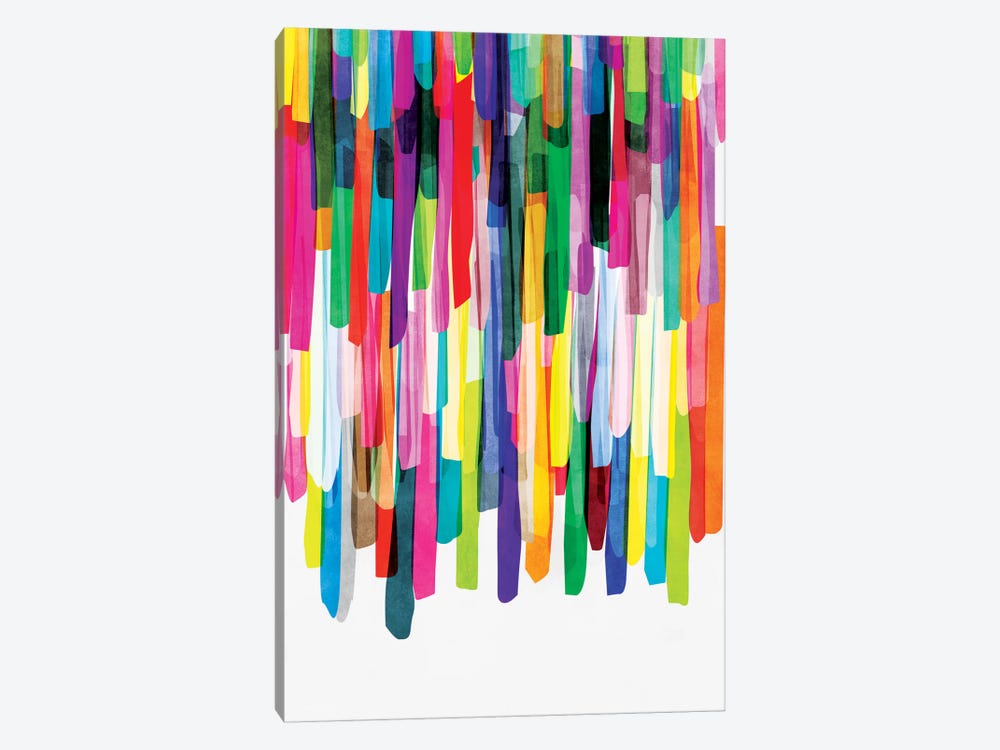 Colorful Stripes IV by Mareike Böhmer 1-piece Canvas Artwork