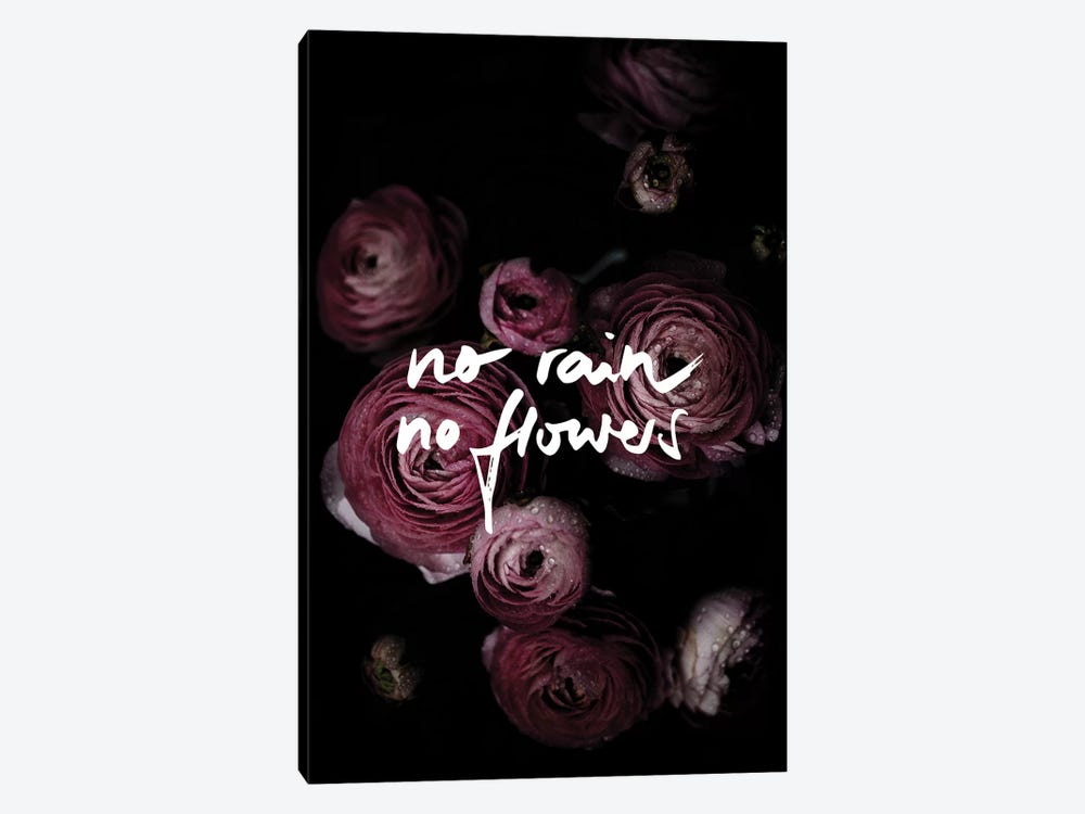 No Rain No Flowers by Mareike Böhmer 1-piece Canvas Print