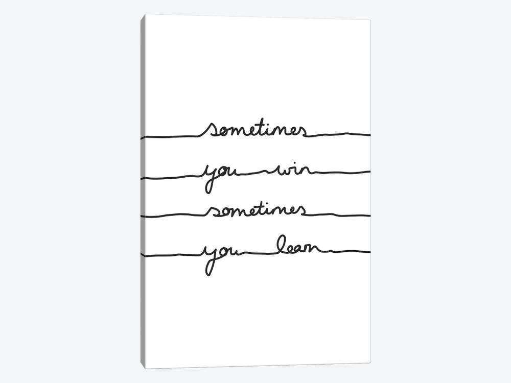 Sometimes You Win Sometimes You Learn by Mareike Böhmer 1-piece Canvas Artwork