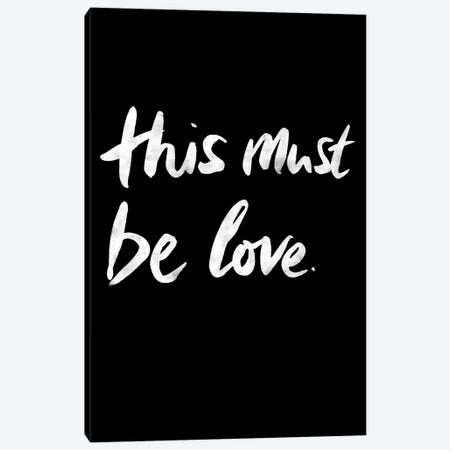 This Must Be Love II On Black Canvas Print #BOH147} by Mareike Böhmer Canvas Art