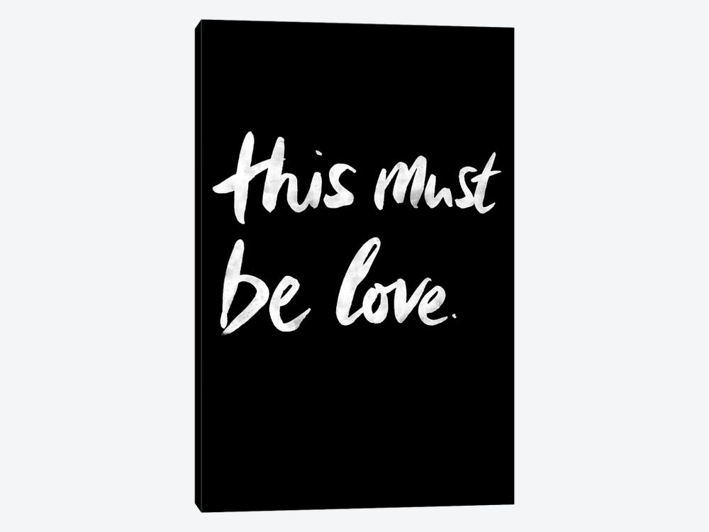This Must Be Love II On Black by Mareike Böhmer 1-piece Canvas Artwork