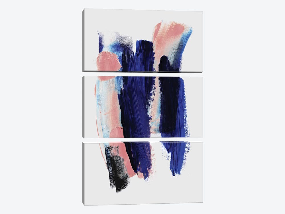 Abstract Strokes II by Mareike Böhmer 3-piece Canvas Artwork