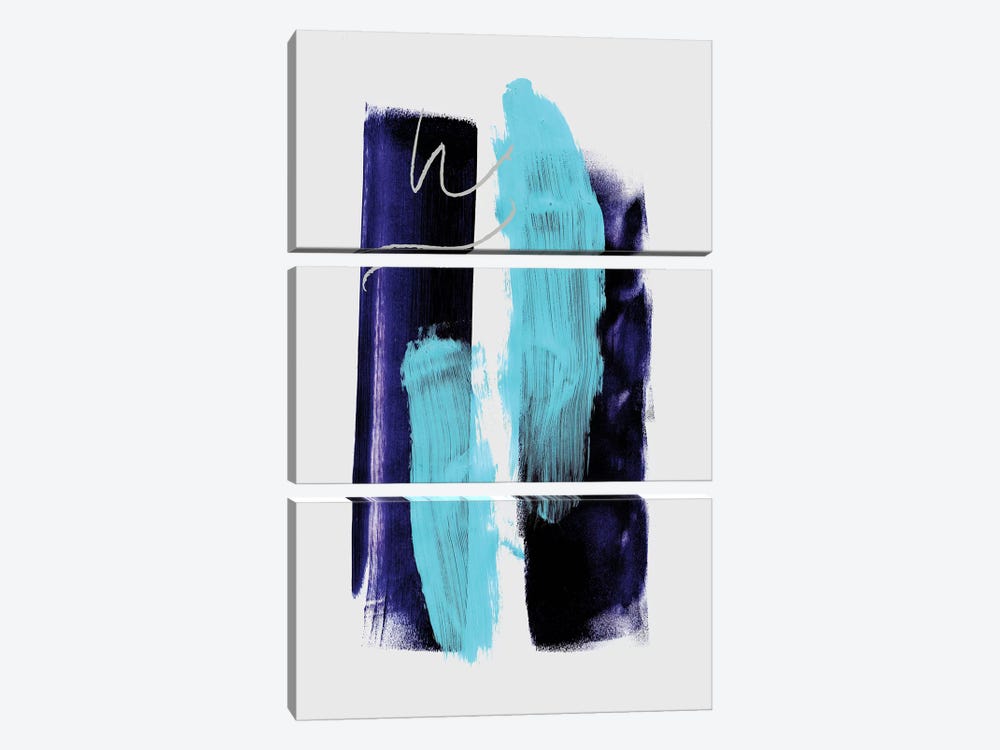 Abstract Strokes III by Mareike Böhmer 3-piece Canvas Art