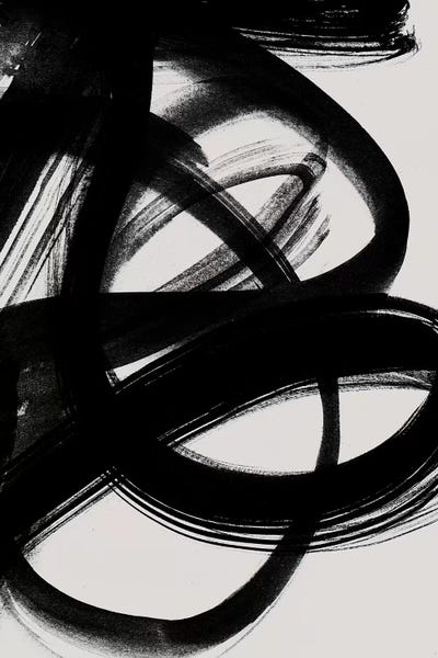 Scandinavian Décor: Abstract Brush Strokes V by Mareike Böhmer