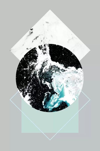 Scandinavian Office: Geometric Textures II by Mareike Böhmer