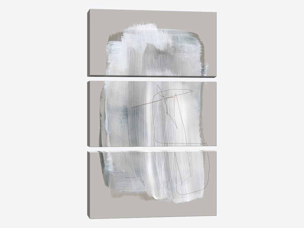 Abstract Brush Strokes CIX by Mareike Böhmer 3-piece Canvas Art Print