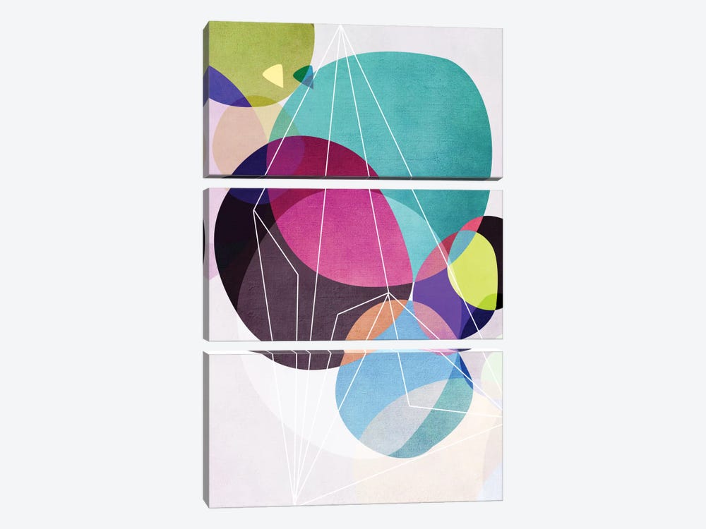 Graphic CLXIX by Mareike Böhmer 3-piece Canvas Wall Art