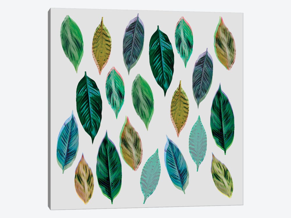 Green Leaves II by Mareike Böhmer 1-piece Canvas Artwork