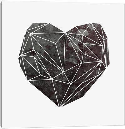 Heart Graphic IV Canvas Art Print - Scandinavian Office
