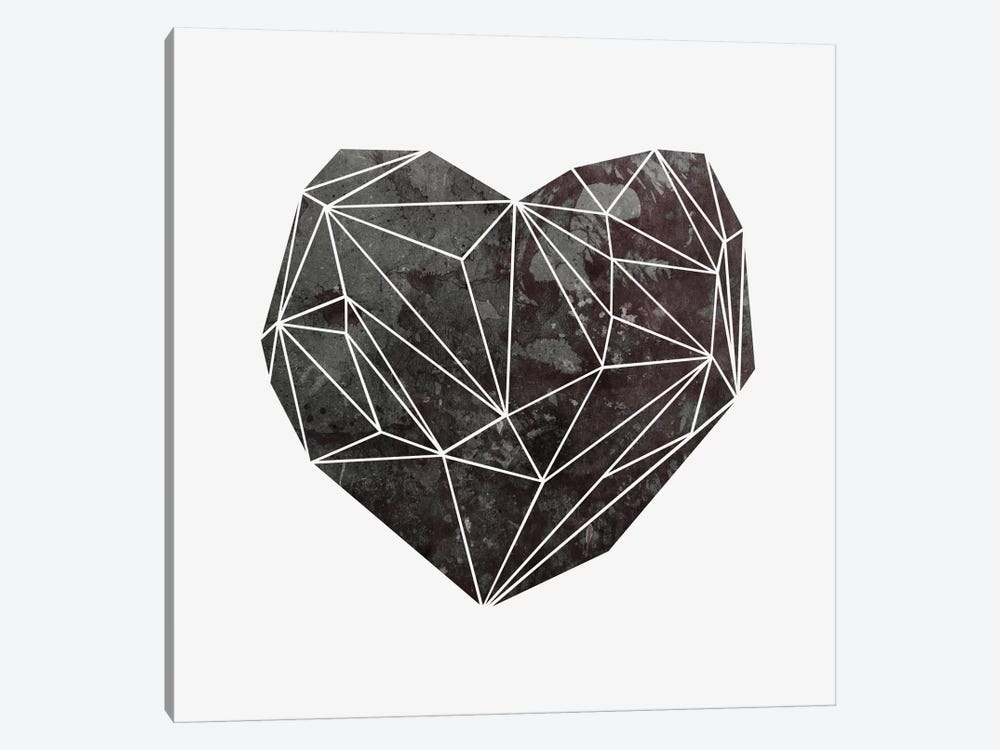 Heart Graphic IV 1-piece Canvas Wall Art