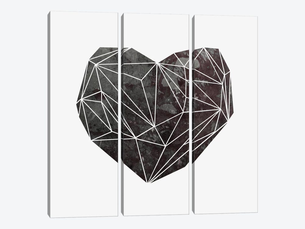 Heart Graphic IV by Mareike Böhmer 3-piece Canvas Art