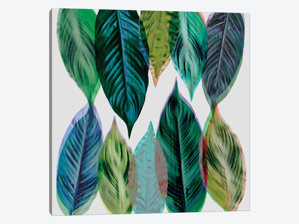 Leaves Green by Mareike Böhmer 1-piece Canvas Artwork
