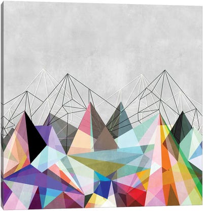 Colorflash III Canvas Art Print - Geometric Abstract Art