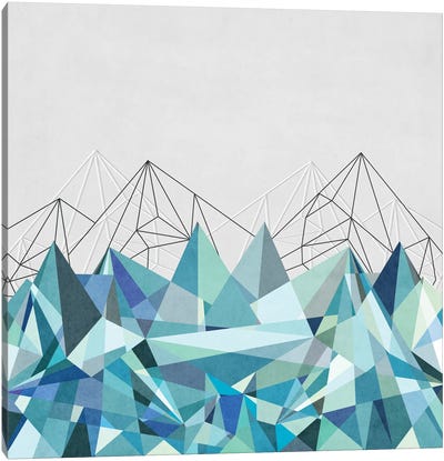 Colorflash III In Mint Canvas Art Print - Nordic Simplicity