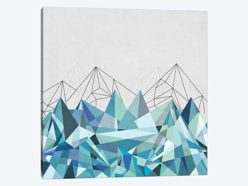 Colorflash III In Mint by Mareike Böhmer 1-piece Canvas Wall Art