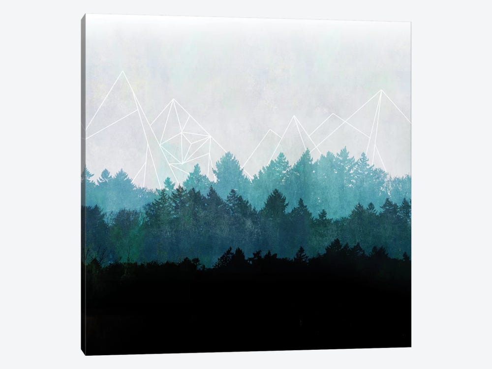 Woods Abstract I by Mareike Böhmer 1-piece Canvas Art