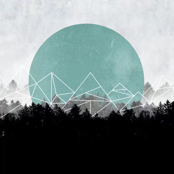 Scandinavian Office: Woods Abstract II by Mareike Böhmer