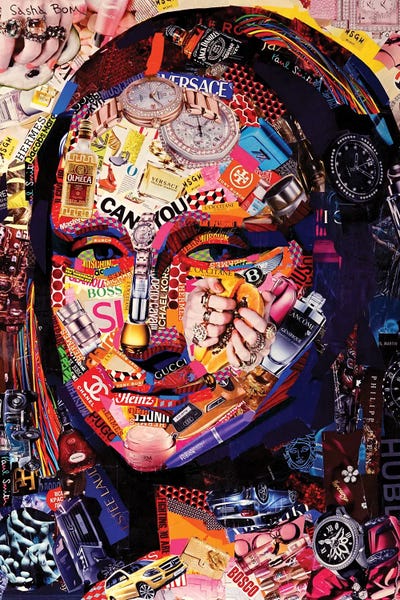 Money Lisa by Sasha Bom canvas print