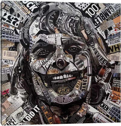 Joker Canvas Art Print - Sasha Bom