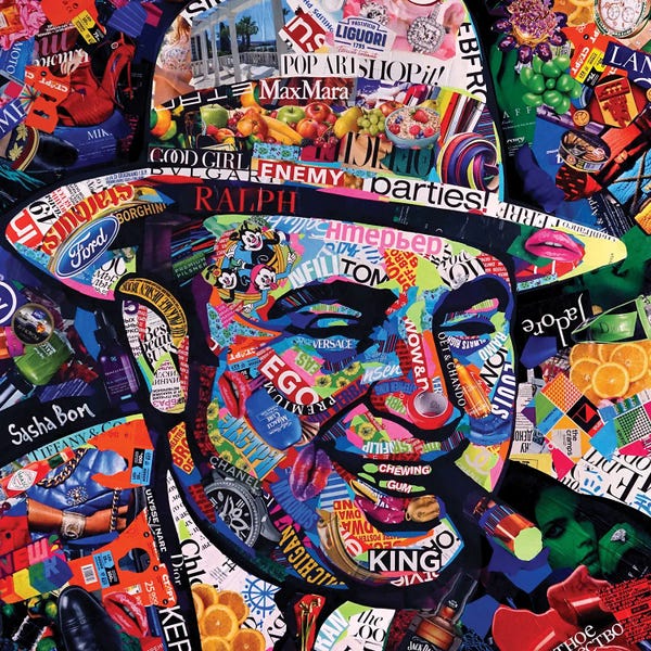 Pop Collage: A Smile And A Gun by Sasha Bom