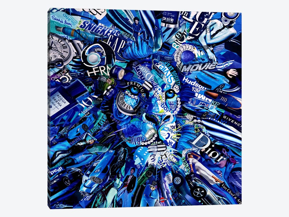 Lion Blues by Sasha Bom 1-piece Art Print