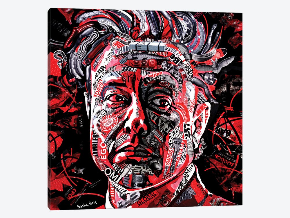 Elon Musk by Sasha Bom 1-piece Canvas Print