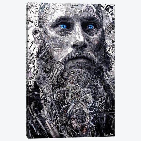 Ragnar Canvas Print #BOM55} by Sasha Bom Canvas Artwork