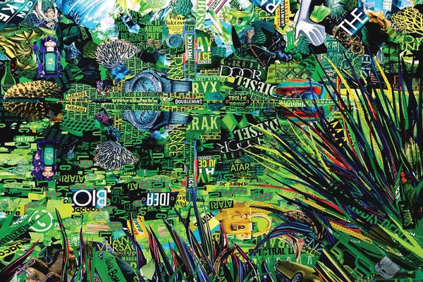 Contemporary Collage: The Enchanted Pond by Sasha Bom