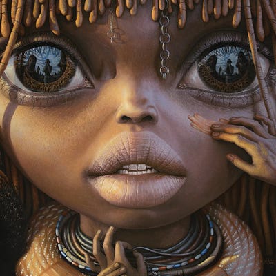 Beauty Will Save The World II by Adrian Borda framed canvas print