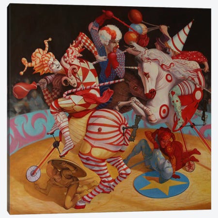 Cirque du Soleil Canvas Print #BOR10} by Adrian Borda Canvas Wall Art