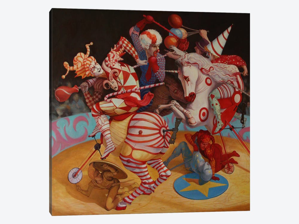 Cirque du Soleil by Adrian Borda 1-piece Canvas Artwork