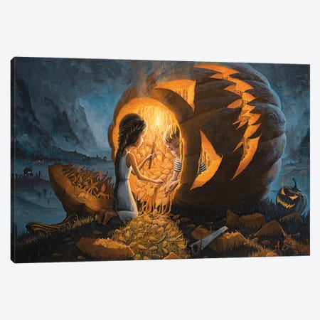 The Night We Scared All The Demons Canvas Print #BOR113} by Adrian Borda Canvas Print