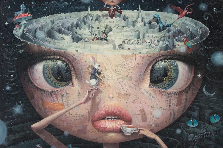 Alice In Wonderland by Adrian Borda wall art