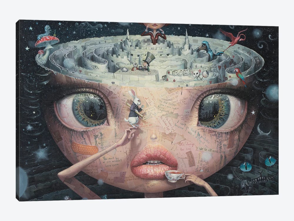 Alice In Wonderland by Adrian Borda 1-piece Art Print