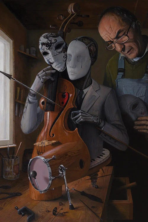 Artist In Love by Adrian Borda wall art