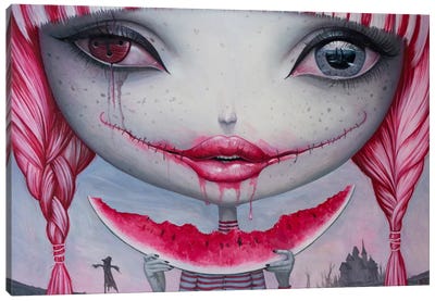 Haunting Lust Canvas Art Print - Bad Girl