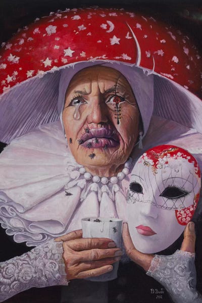 I Need No Name, No Mask Now by Adrian Borda framed canvas print
