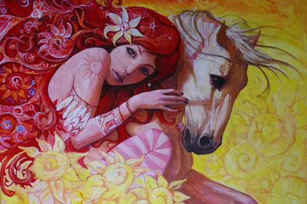 Horseback: I Simply Bloom In Sunny Days by Adrian Borda