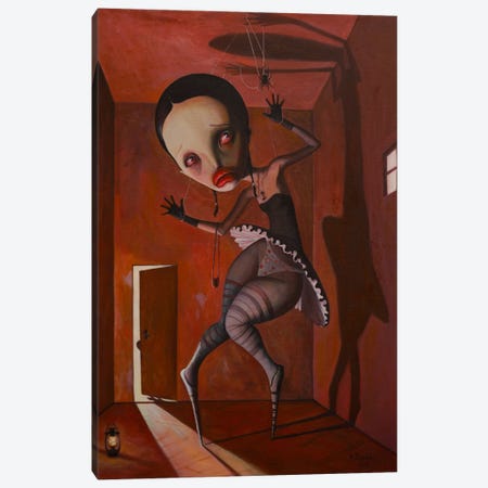 I'm Just A Puppet Of My Fears Canvas Print #BOR24} by Adrian Borda Canvas Art