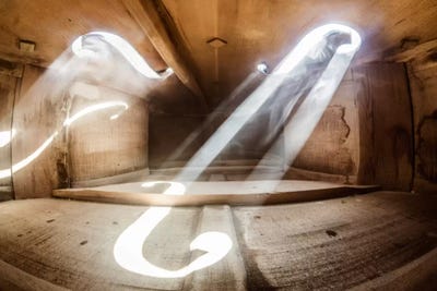 Inside Violin III by Adrian Borda framed canvas print