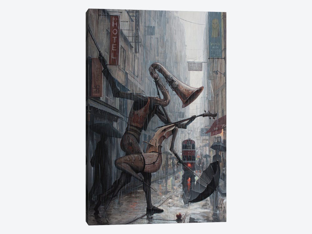 Life Is A Dance In The Rain by Adrian Borda 1-piece Canvas Wall Art