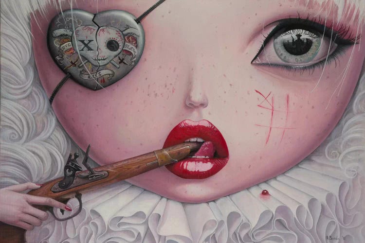 Love Slowly Kills IV by Adrian Borda wall art