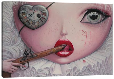 Love Slowly Kills IV Canvas Art Print - Bad Girl