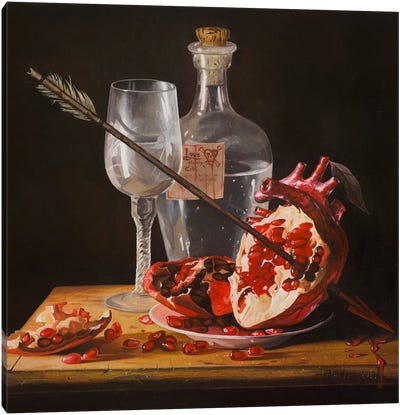 Love Slowly Kills I Canvas Art Print - Similar to Salvador Dali