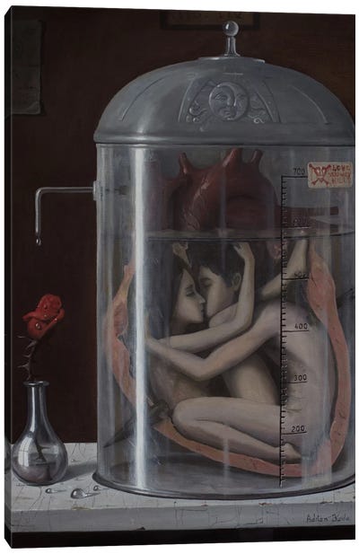 Love Slowly Kills II Canvas Art Print - Adrian Borda