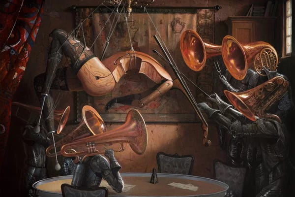 Pop Surrealism & Lowbrow: Serenade With Strings by Adrian Borda